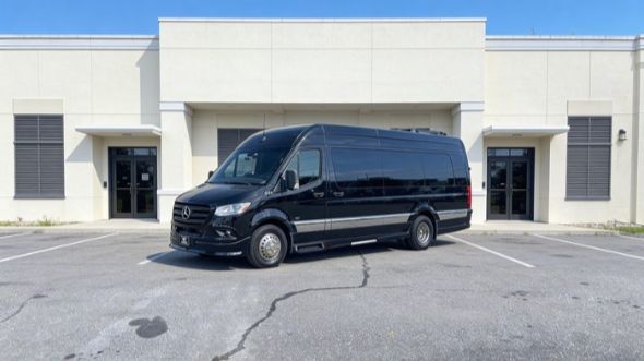 15 passenger sprinter van orange