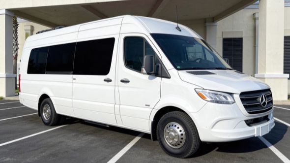 long beach wedding sprinter van rental