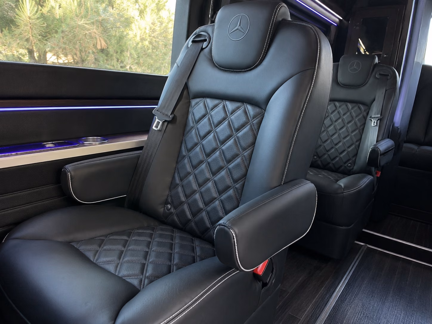 orange 8 passenger sprinter van interior