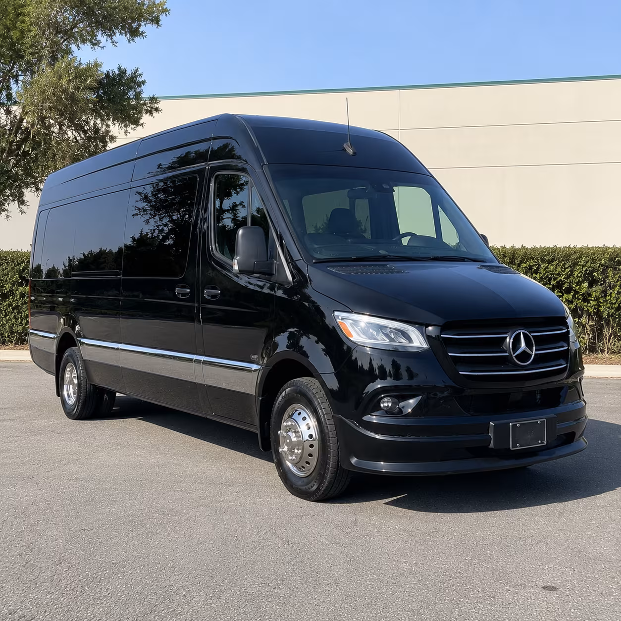 orange prom sprinter rental