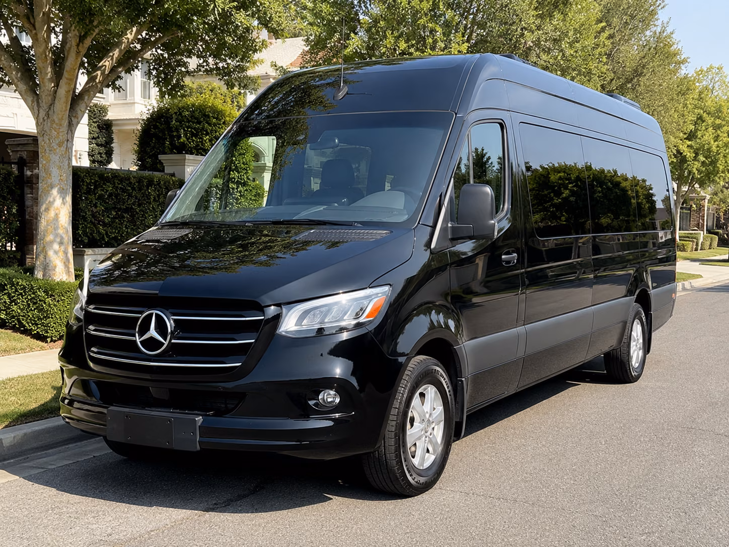 orange sprinter limousine