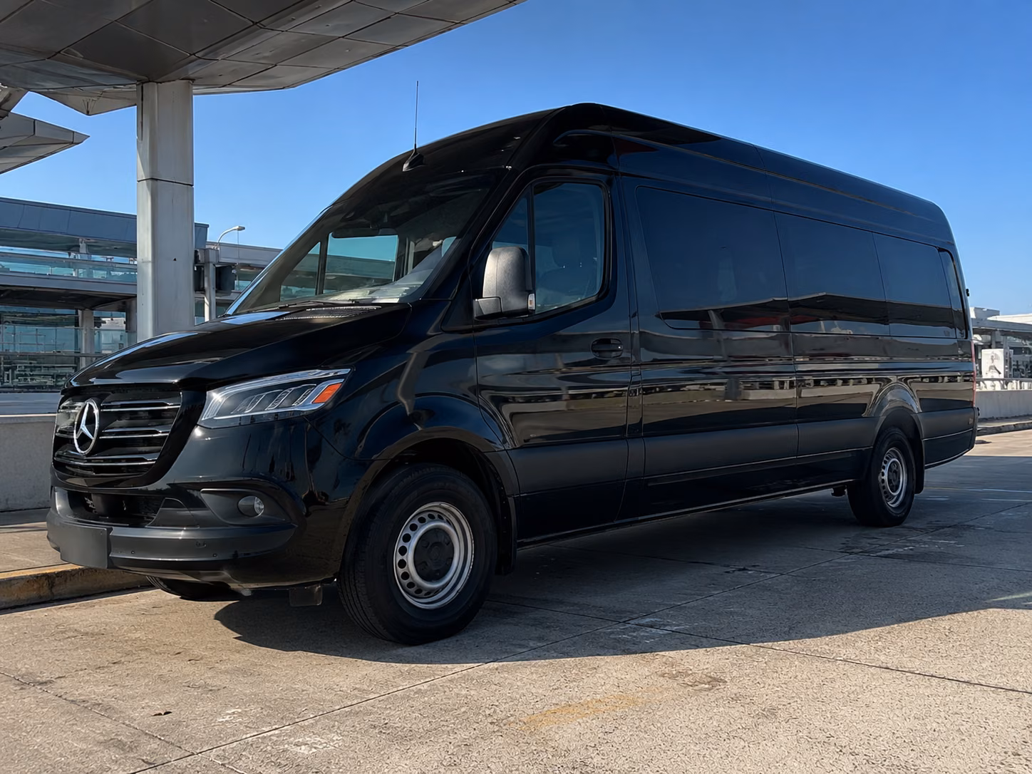 orange wedding sprinter van rental